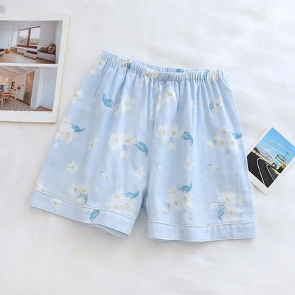 Short de Pyjama en Double Gaze de Coton - 20 Motifs Doux