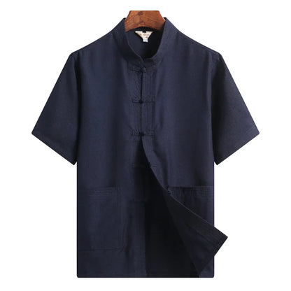 Ensemble Hanfu Lin et Coton - Style Tang Traditionnel
