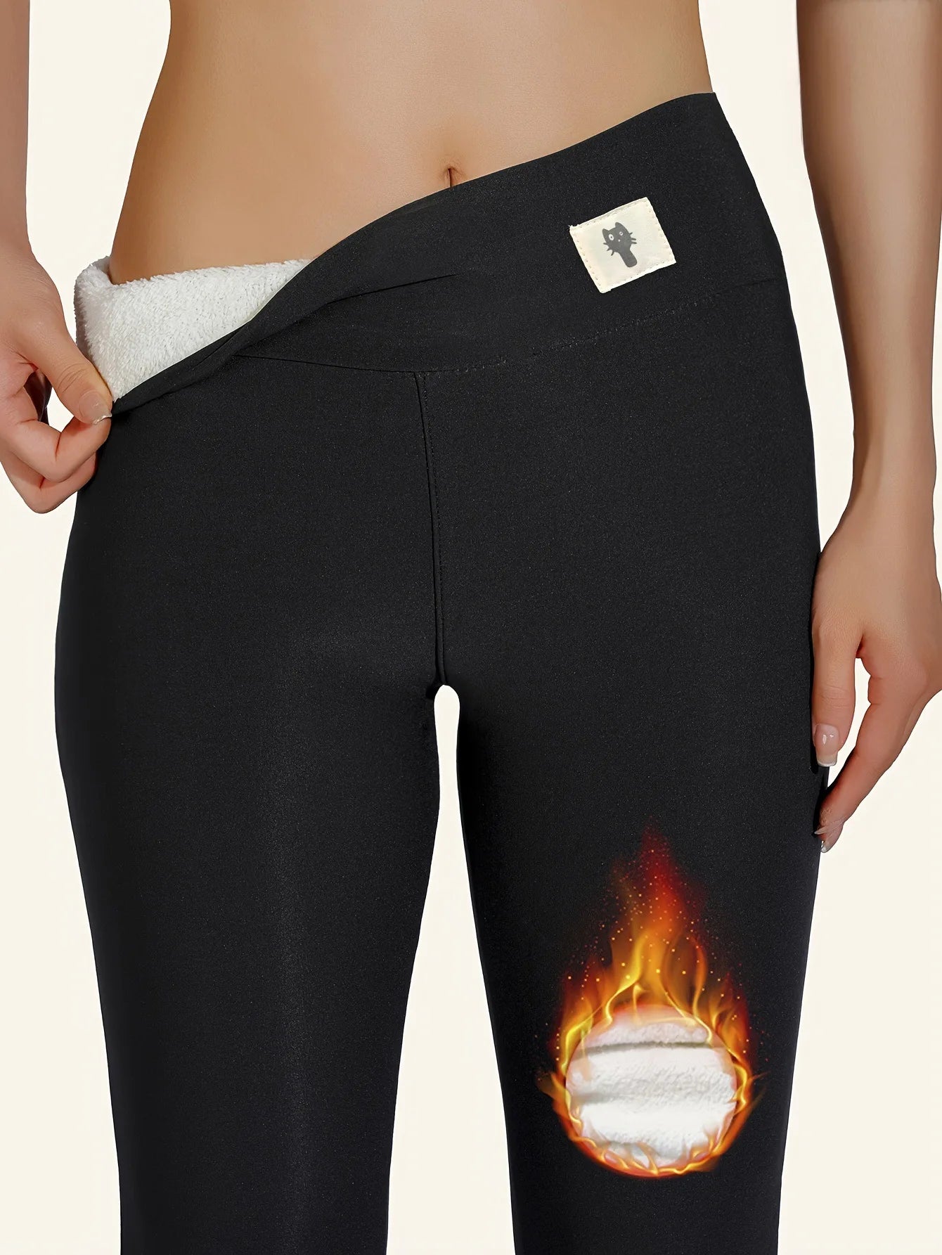 Legging Hiver "Cocooning Ultime" pour Femme | Doublure Polaire & Confort Yoga