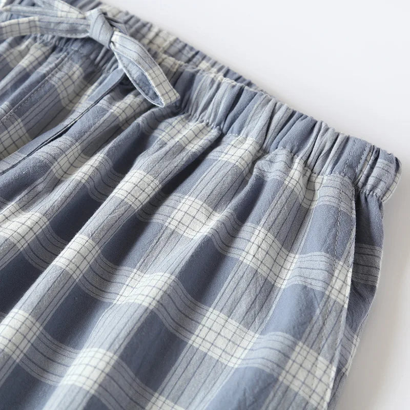 Short de Pyjama Homme Carreaux - Coton Respirant