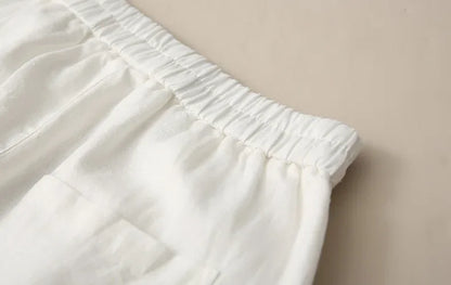 Pantalon Harem en Coton et Lin