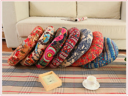Coussin Méditation Coton Motif Bohème | Confort & Style Yoga