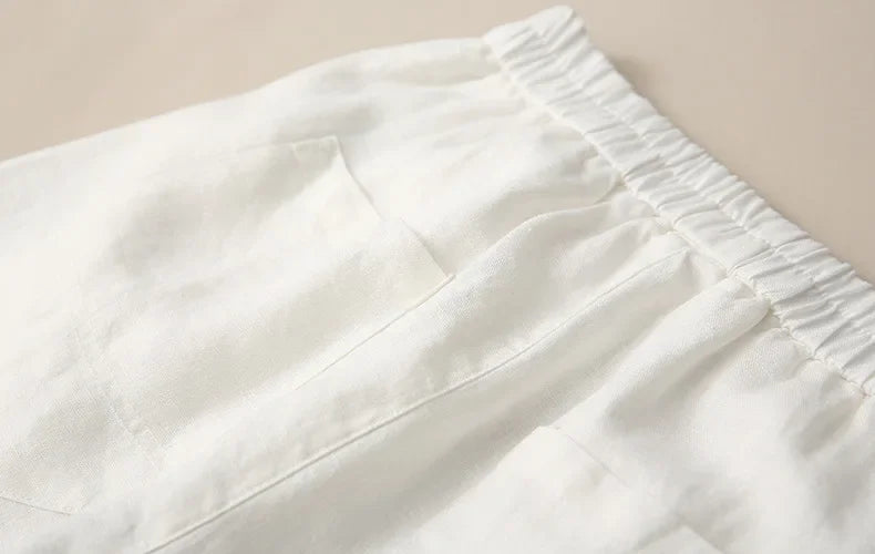Pantalon Harem en Coton et Lin
