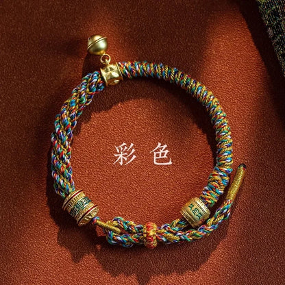Bracelet Tibétain Porte-Bonheur Mantra Om Mani Padme Hum