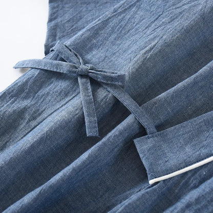 Pyjama Kimono Homme en Coton - Style Japonais Zen