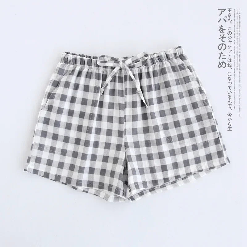 Short de Pyjama en Gaze de Coton - Style Japonais
