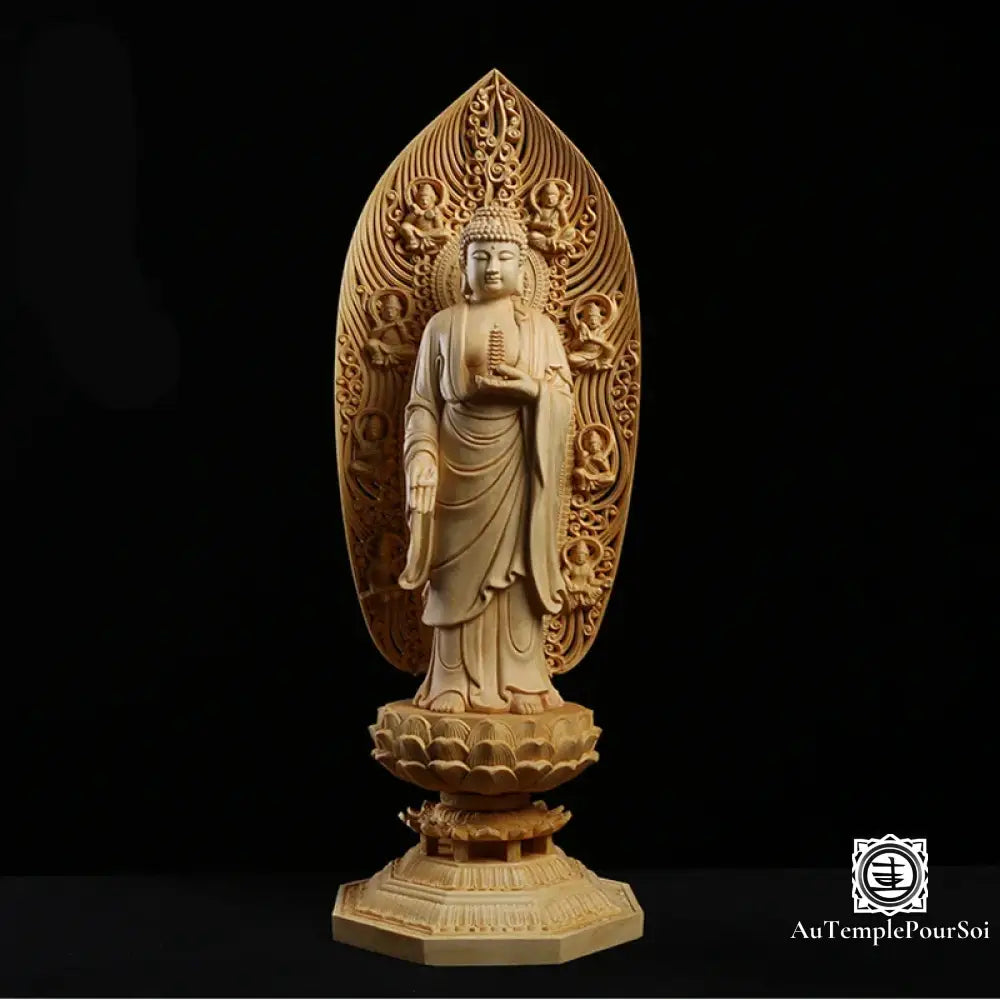 ’Bouddha Tathagata’ - Essence De Guérison En Bois Massif Bouddha