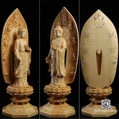 ’Bouddha Tathagata’ - Essence De Guérison En Bois Massif Bouddha