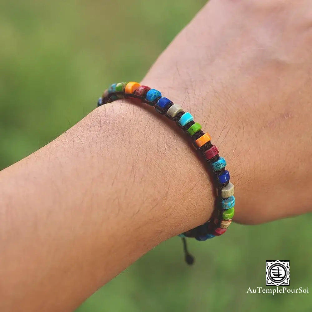 Bracelet en Jaspe pour Stimulation des Chakras