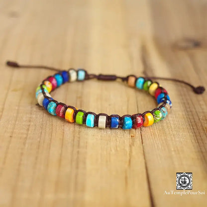 Bracelet en Pierres Naturelles pour Alignement des Chakras