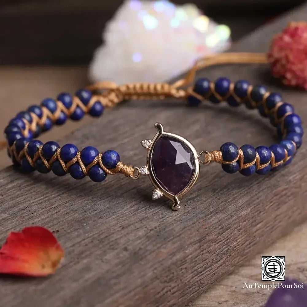 Bracelet en Lapis Lazuli - Communication et Confiance