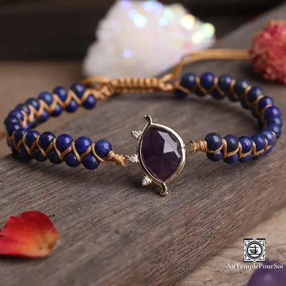 Bracelet en Lapis Lazuli - Communication et Confiance