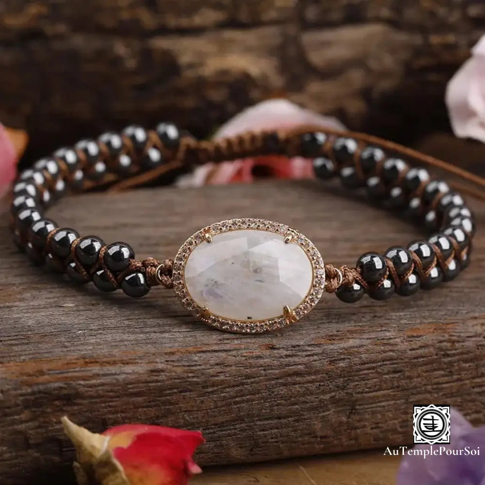 Bracelet en Pierre de Lune - Féminité et Douceur