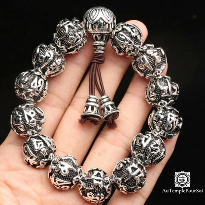 Bracelet ’Tashi Delek Heureux’ En Argent Du Tibet Bracelets