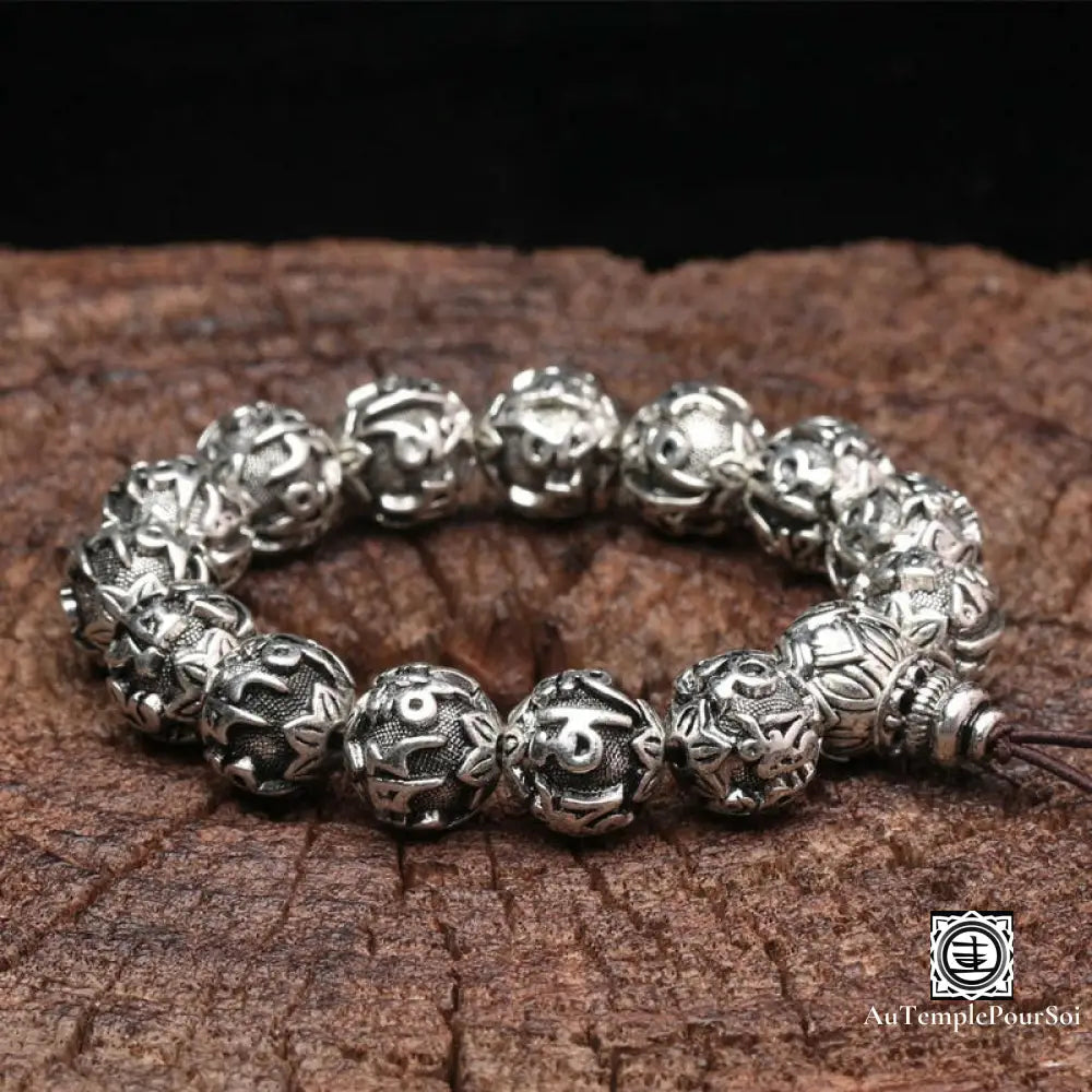 Bracelet ’Tashi Delek Heureux’ En Argent Du Tibet Bracelets