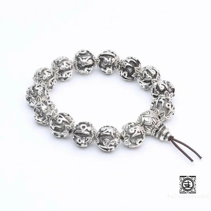 Bracelet ’Tashi Delek Heureux’ En Argent Du Tibet Bracelets