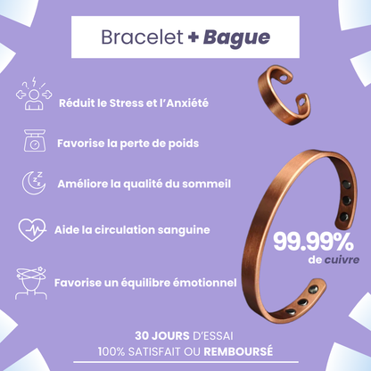 Ensemble de Santé Bague et Bracelet