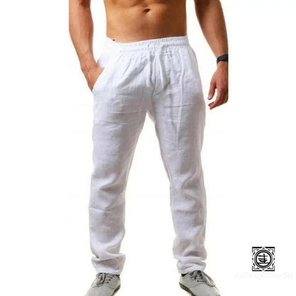 ’Brise De Bouddha’ Pantalon En Lin Homme