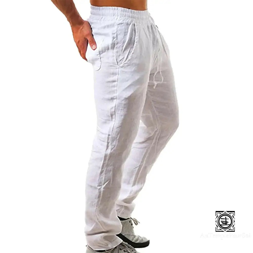 ’Brise De Bouddha’ Pantalon En Lin Homme