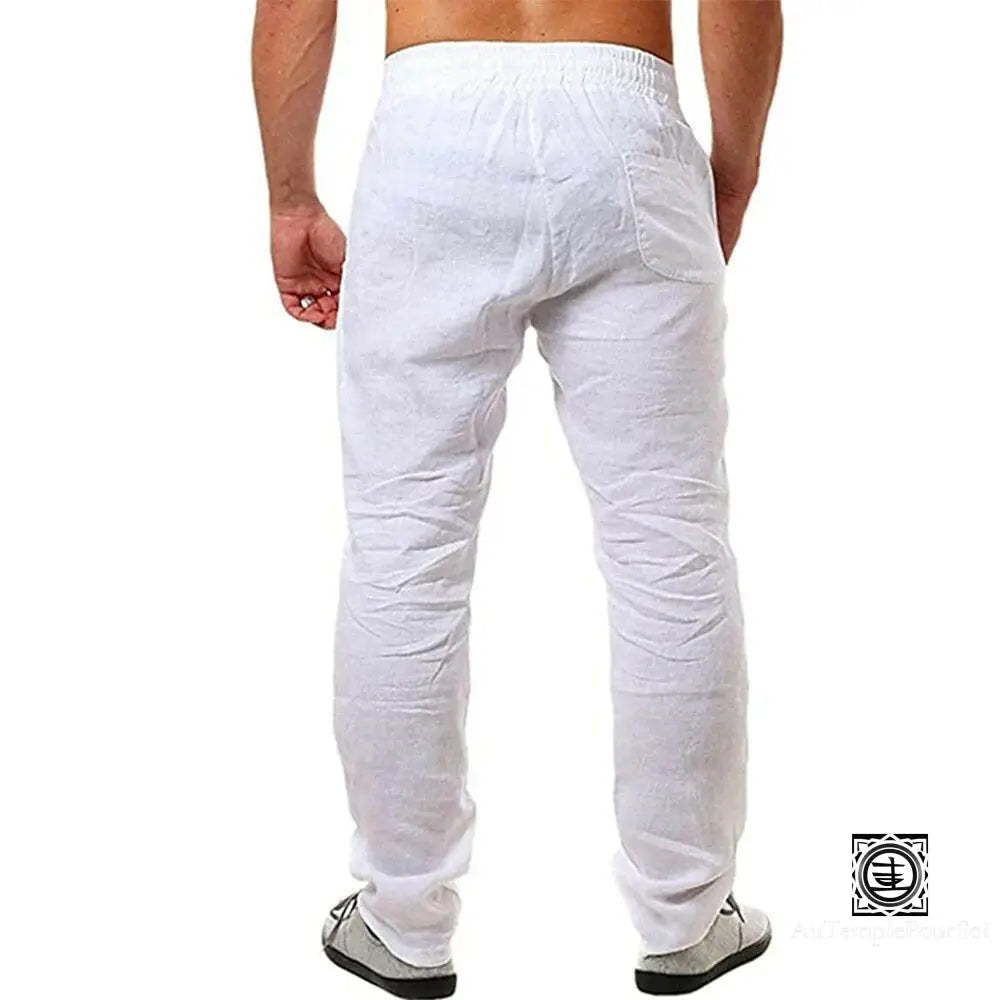 ’Brise De Bouddha’ Pantalon En Lin Homme