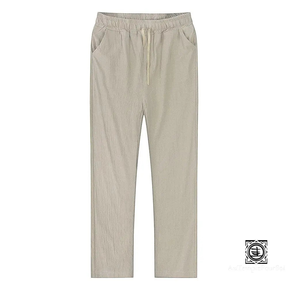 ’Brise De Bouddha’ Pantalon En Lin Homme