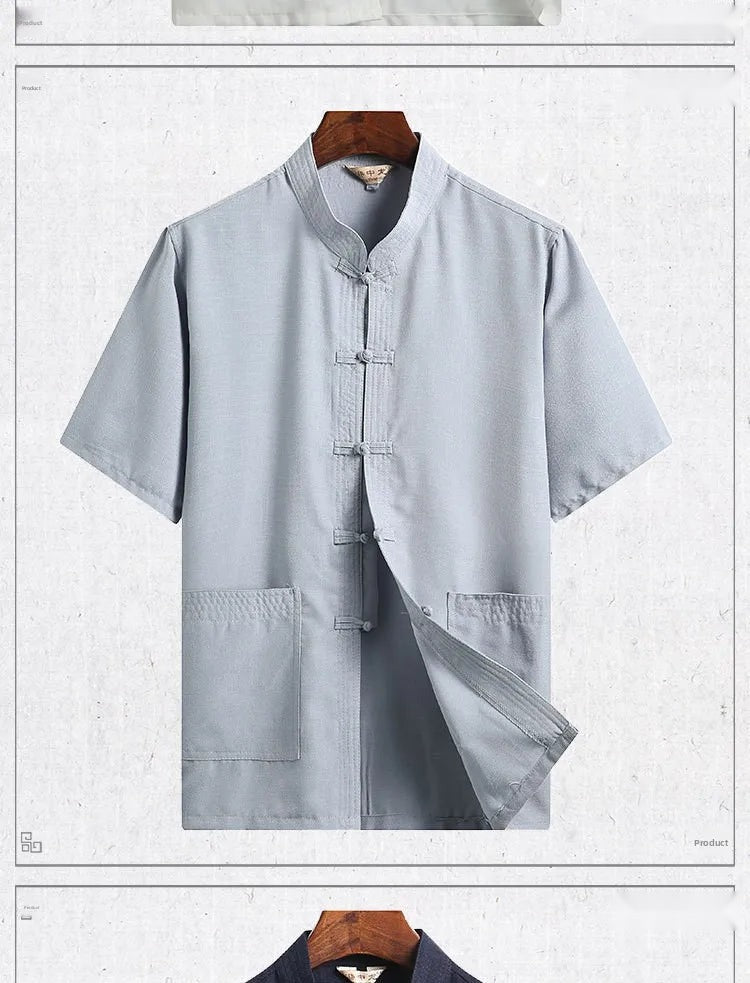 Ensemble Hanfu Lin et Coton - Style Tang Traditionnel