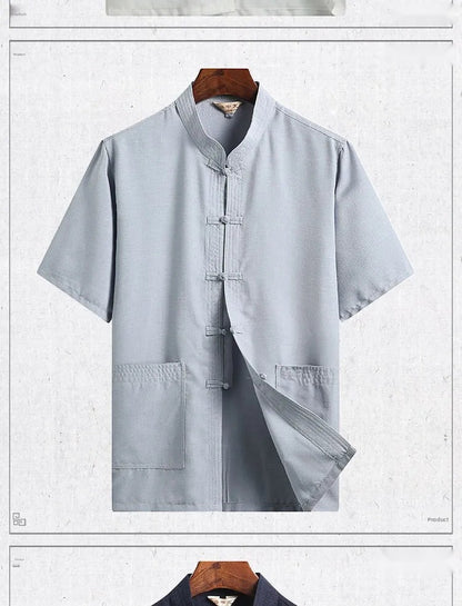 Ensemble Hanfu Lin et Coton - Style Tang Traditionnel