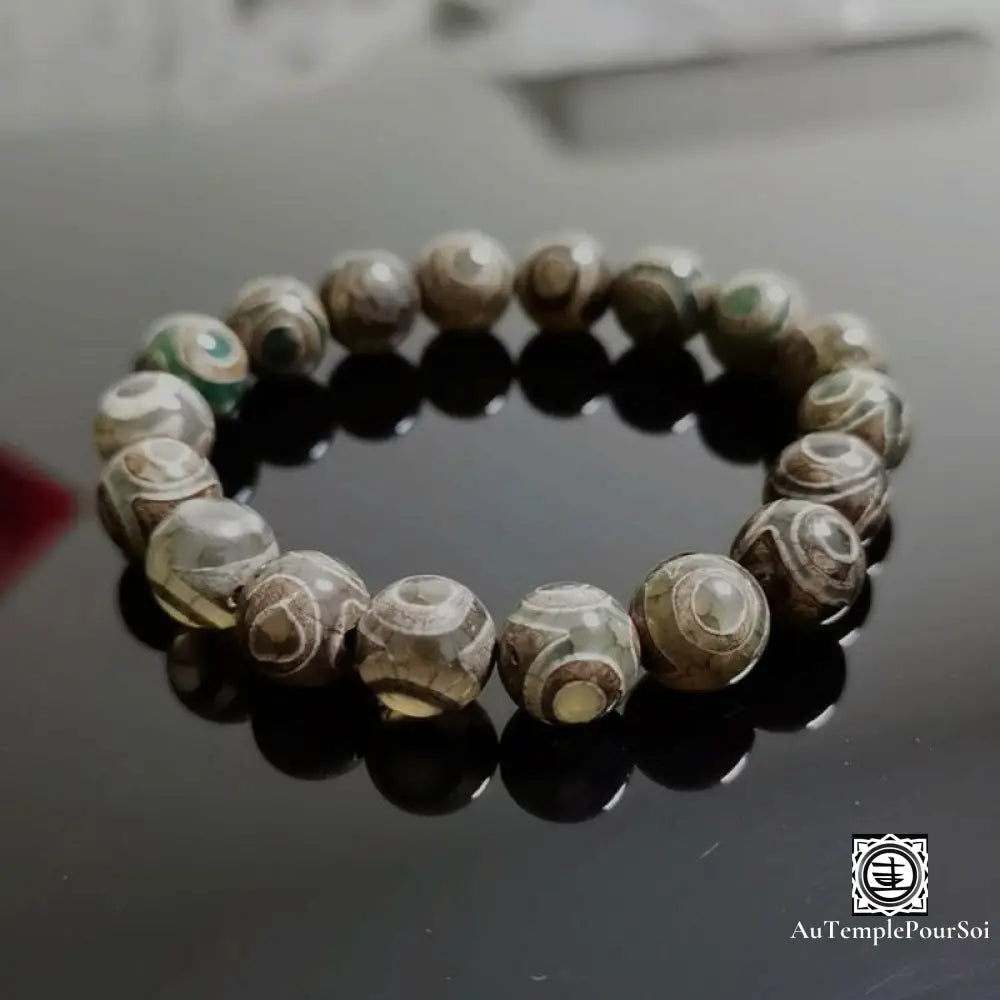 Heart of Tibet Agate Dzi Bracelet