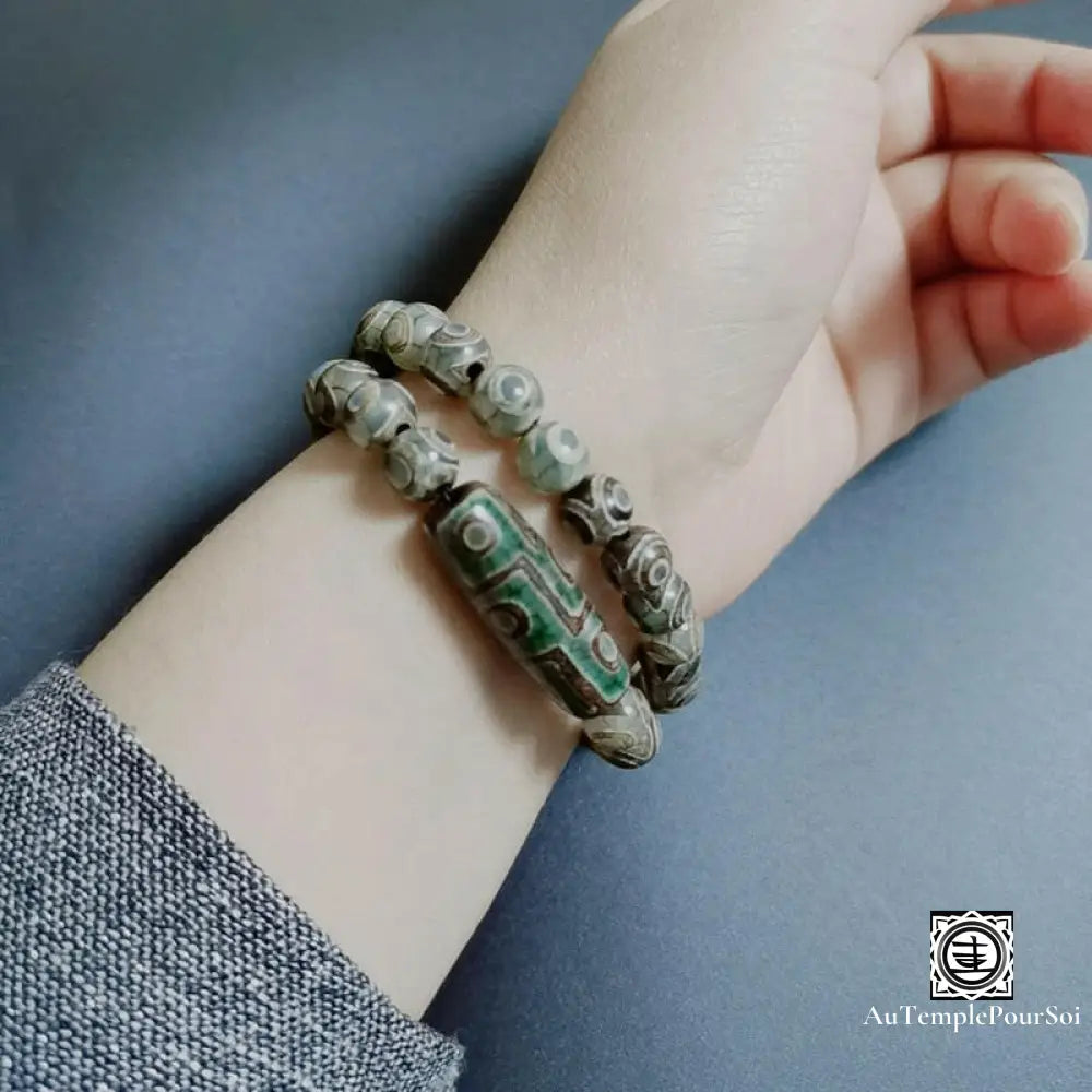 ’Coeur Du Tibet’ Bracelet En Agate Dzi Agate - Dzi