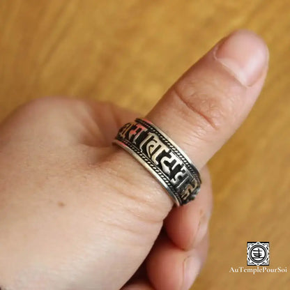 ’Écho Des Montagnes’ - Anneau Mantra En Argent Bague - Tibet