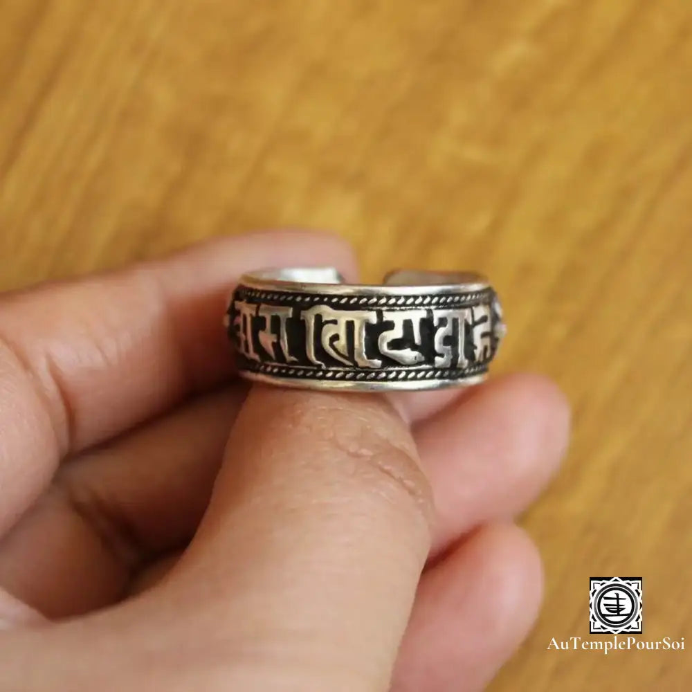 ’Écho Des Montagnes’ - Anneau Mantra En Argent Bague - Tibet