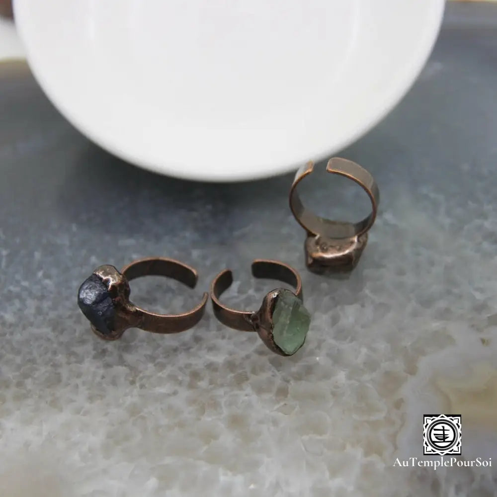 ’Éclat De Fluorite’ Bague Réglable En Fluorite Bague