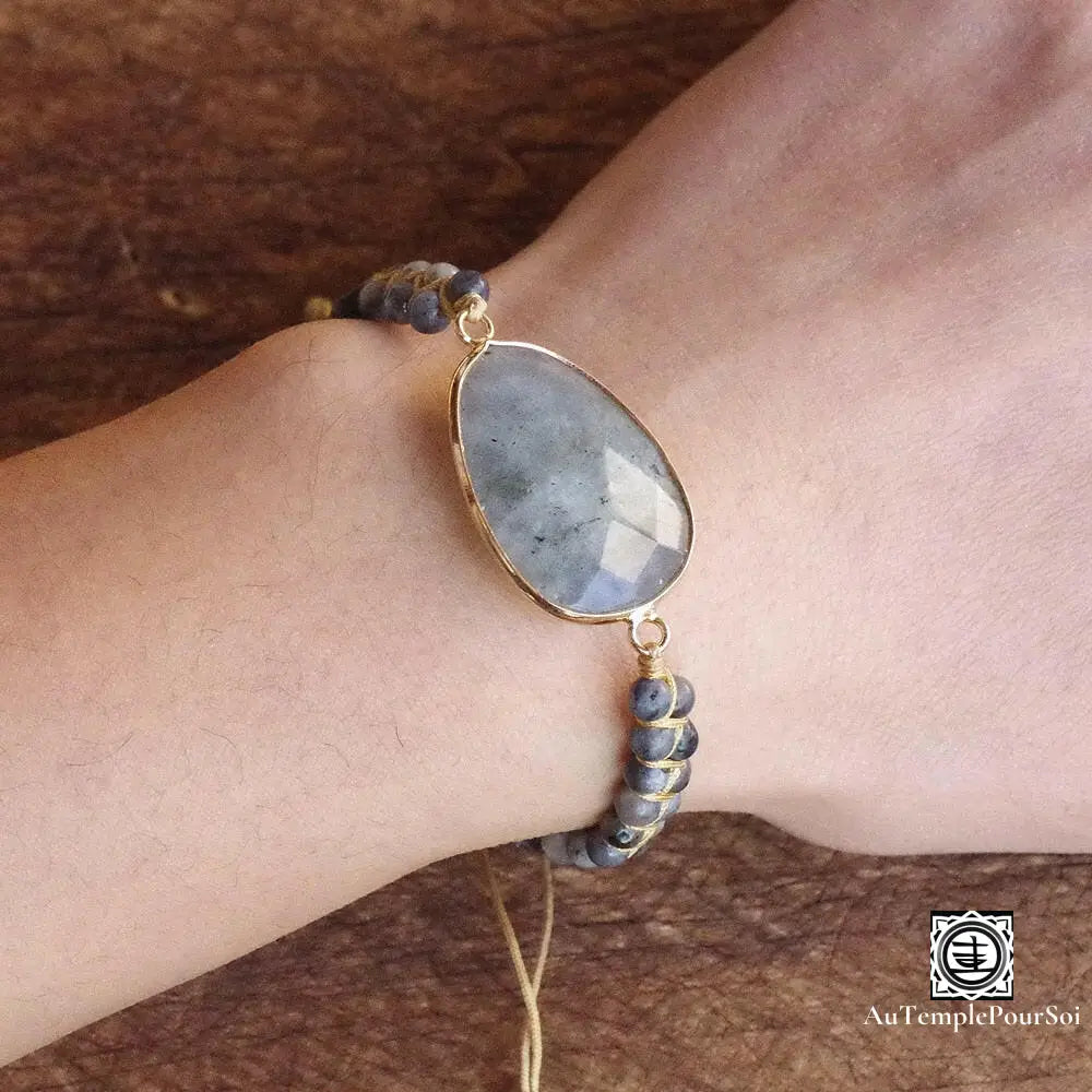 Bracelet en Labradorite pour Équilibre et Intuition