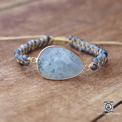 Accessoire Énergétique en Labradorite - Éclat Lunaire