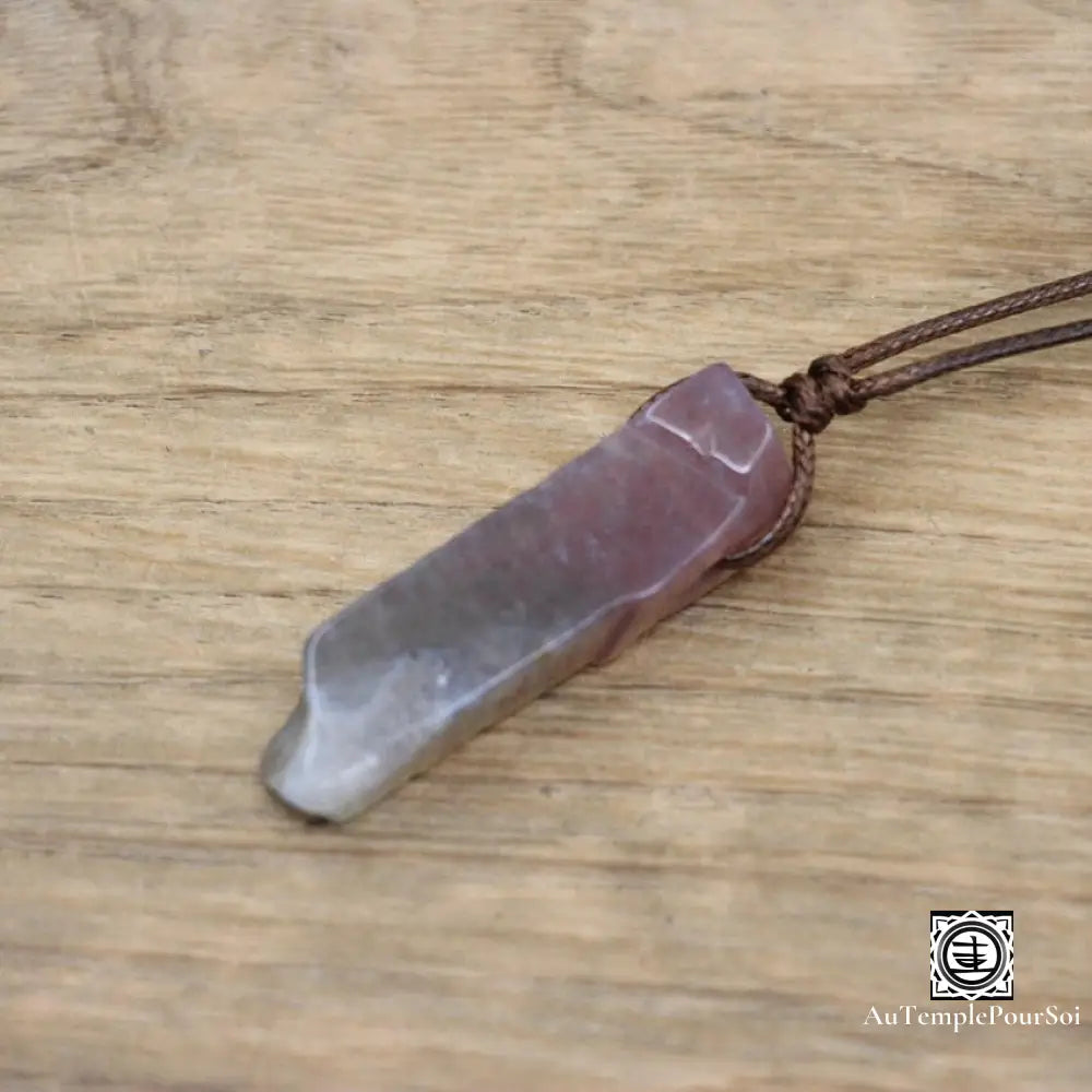 ’Eclat Mineral’ Pendentif En Pierre Naturelle Agate D’inde Pendentif