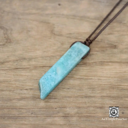 ’Eclat Mineral’ Pendentif En Pierre Naturelle Amazonite Pendentif