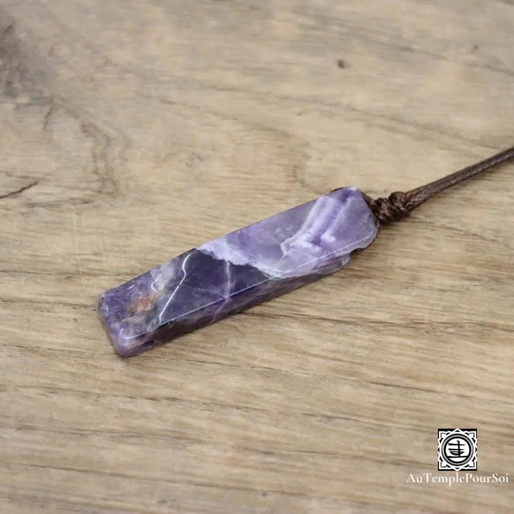 ’Eclat Mineral’ Pendentif En Pierre Naturelle Amethyste Pendentif