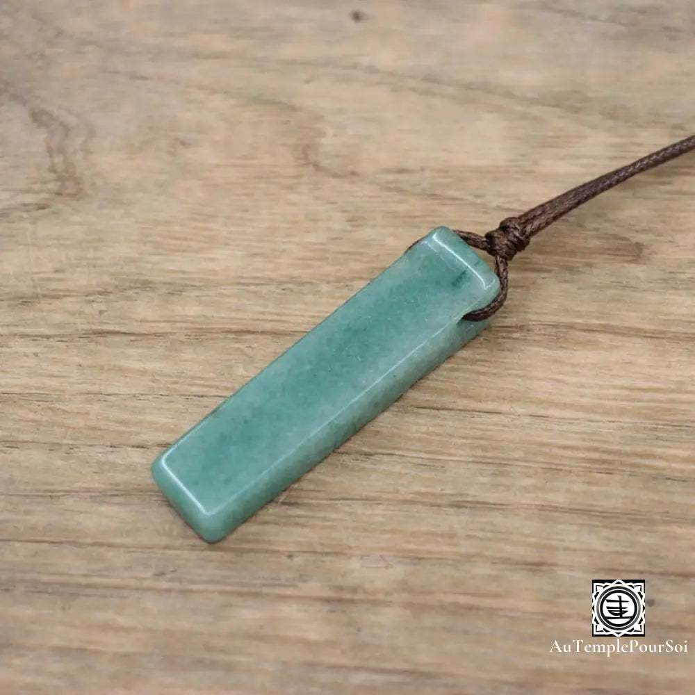 ’Eclat Mineral’ Pendentif En Pierre Naturelle Aventurine Pendentif