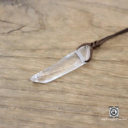 ’Eclat Mineral’ Pendentif En Pierre Naturelle Quartz Pendentif