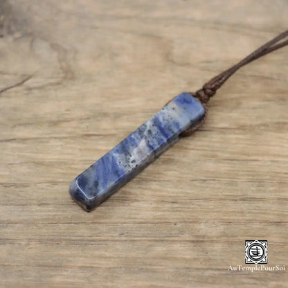 ’Eclat Mineral’ Pendentif En Pierre Naturelle Sodalite Pendentif