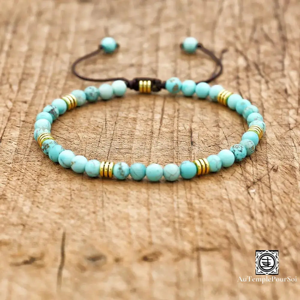 Bracelet Éclat Turquoise Ajustable Céleste