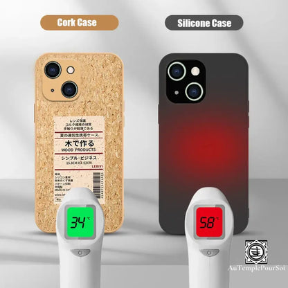 ’Écrin Éco-Cork’ - Coque En Liège Pour Iphone Coque-Telephone