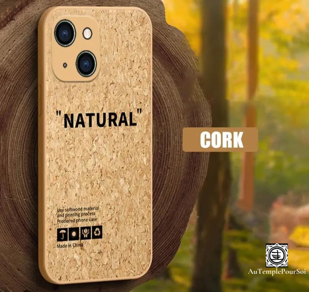 ’Écrin Éco-Cork’ - Coque En Liège Pour Iphone Coque-Telephone