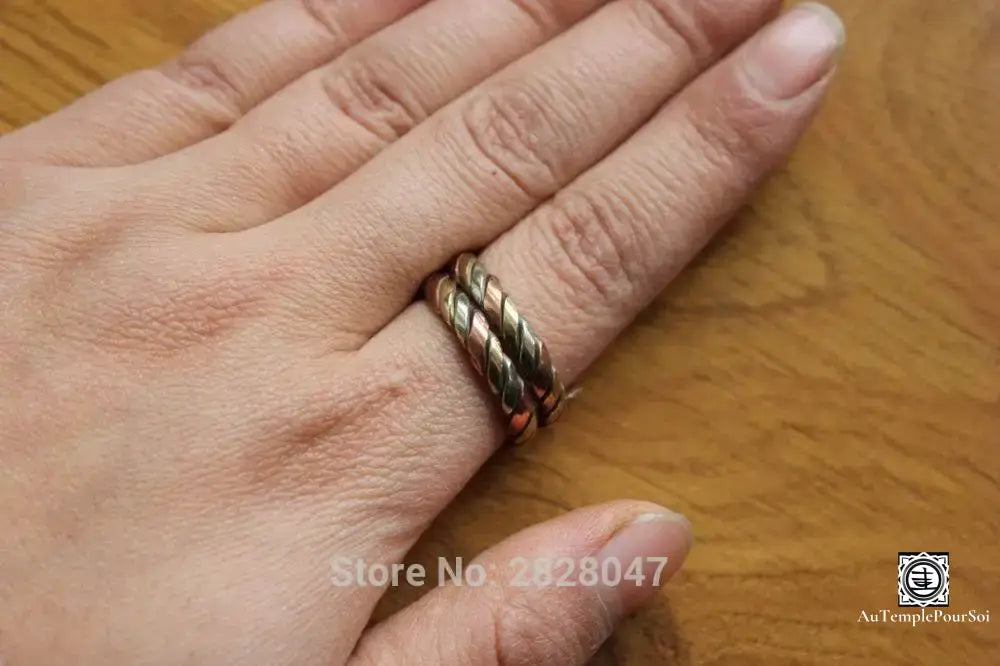 ’Entrelacs De Katmandou’ - Bague Cuivre Tressé Du Népal Bague - Tibet