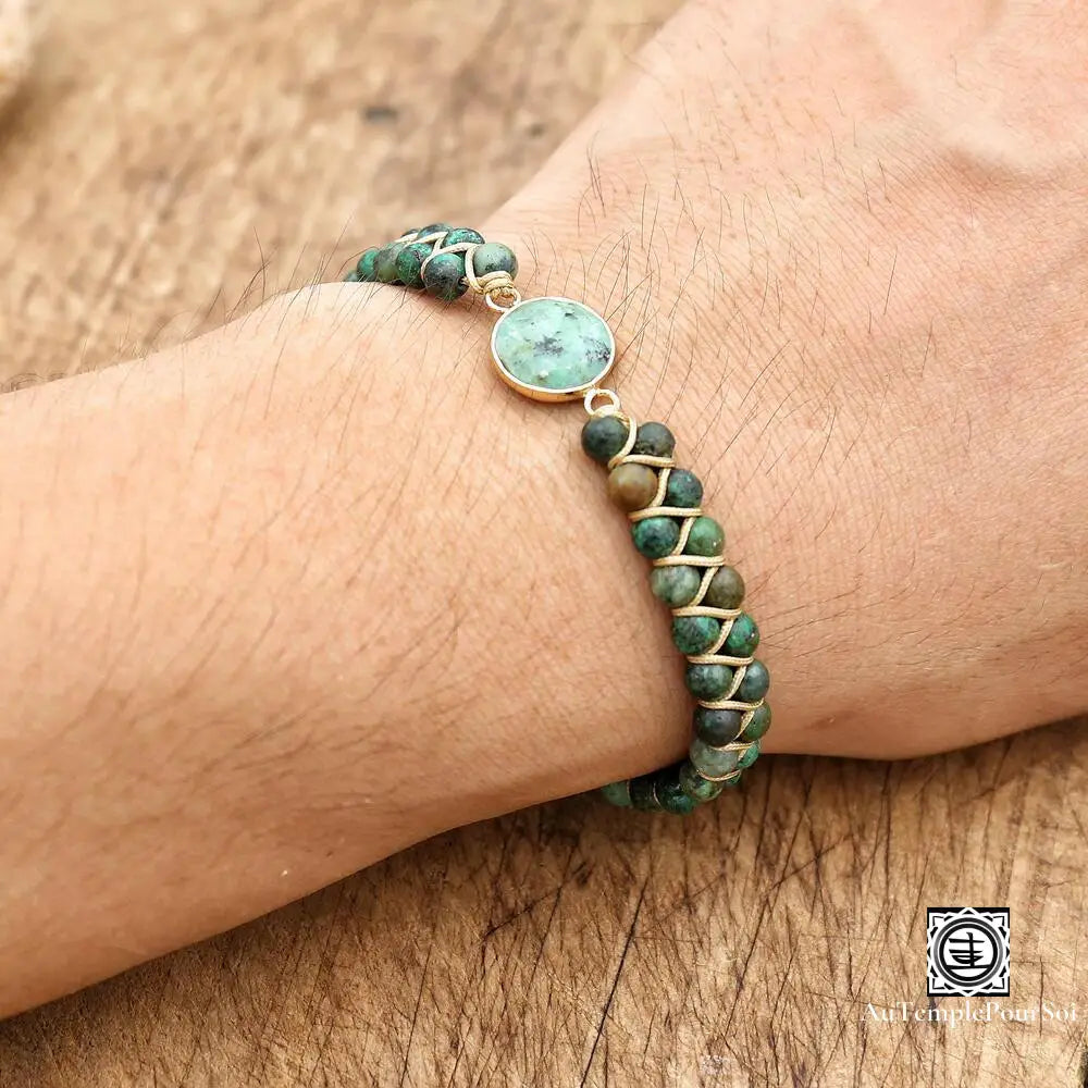 Bracelet de Guérison en Turquoise - Esprit et Sérénité