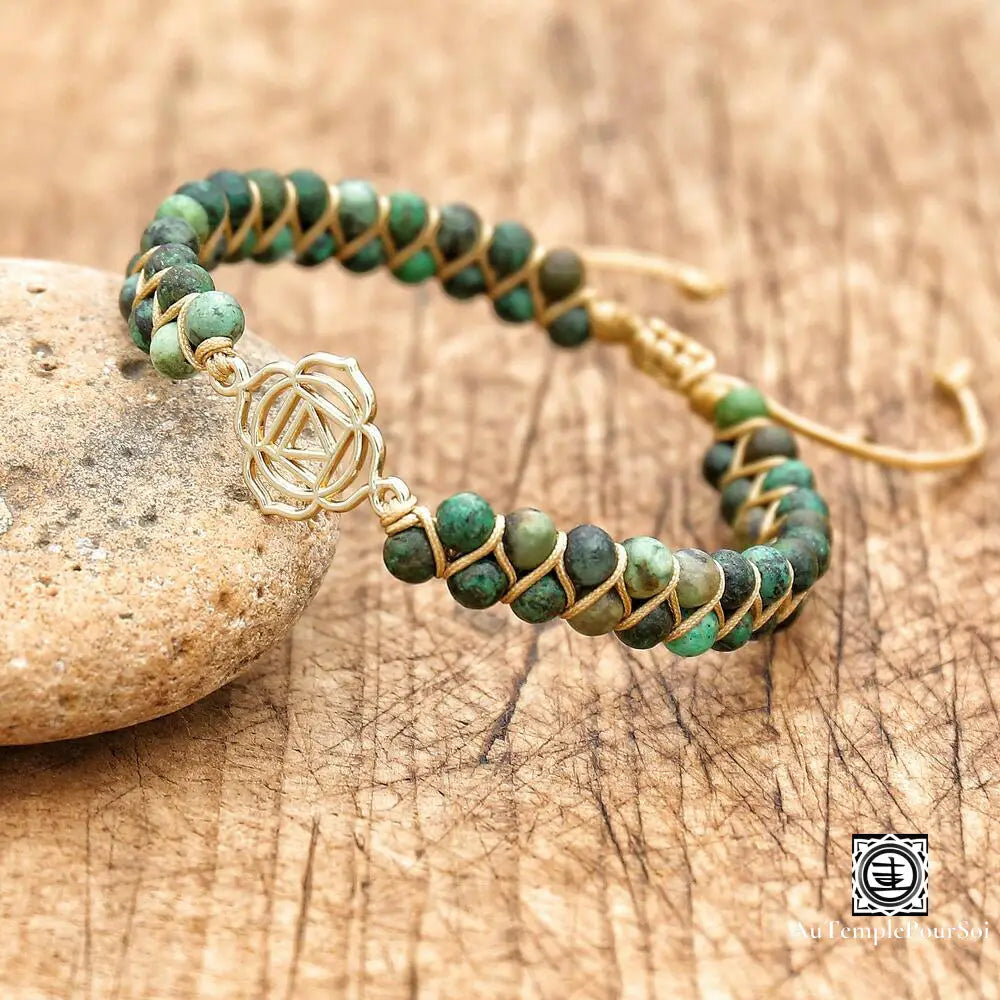 Bracelet en Perles de Turquoise pour Bien-être