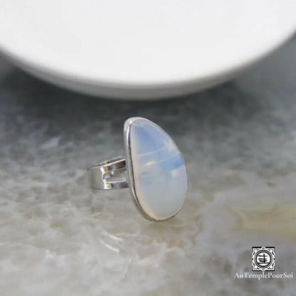 ’Goutte D’univers’ Bague Réglable En Pierres Naturelles Opal Bague