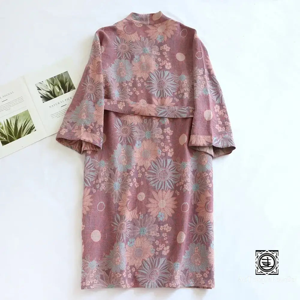 ’Hakugai’ Kimono Floral Léger - Élégance Et Confort Pour Toutes Saisons