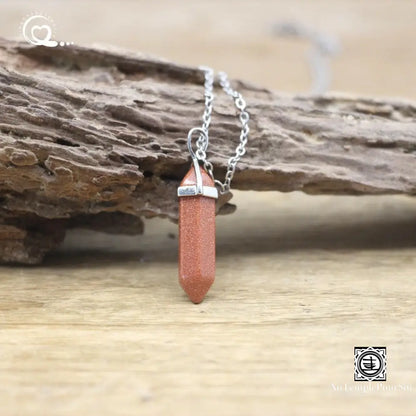 ’Harmonie Céleste’ Pendentif Hexagonal En Pierre Naturelle Pendentif