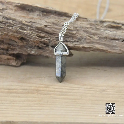 ’Harmonie Céleste’ Pendentif Hexagonal En Pierre Naturelle Pyrite Pendentif